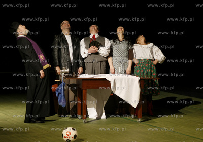 Gdansk. Teatr Wybrzeze. Proba sztuki Radoslawa Paczocha...