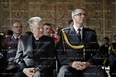 Gdansk. Ratusz Glownomiejski. Swieto Strazy Miejskiej....