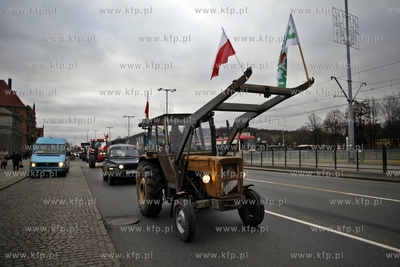 Protest pomorskich rolnikow w Gdansku pod haslem Aby...