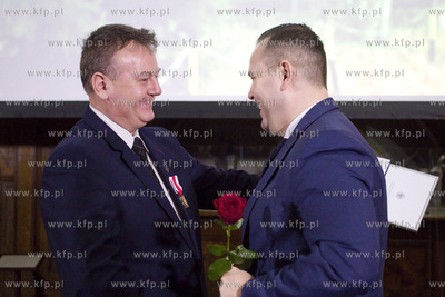 Gdańsk. Dwór Artusa. Wręczenie nagród Świadek...