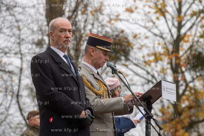 Wojskowy Cmentarz Francuski w Gdańsku. Uroczystości...