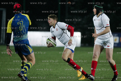 Gdynia. Narodowy Stadion Rugby. Mecz rugby dywizji...