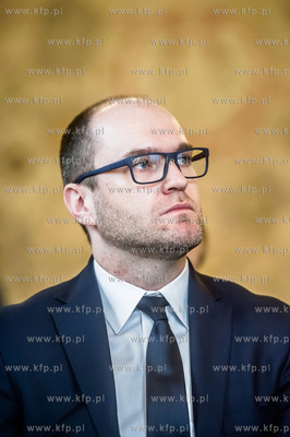 Gdańsk. Ratusz Głownego Miasta. Sala Wety. Konferencja...