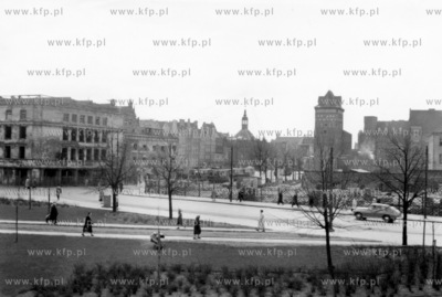 Gdansk na pierwszym planie Targ Drzewny, w glebi Targ...