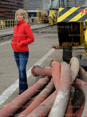 Sesja zdjeciowa aktorki Magdy Waligorskiej na terenie...