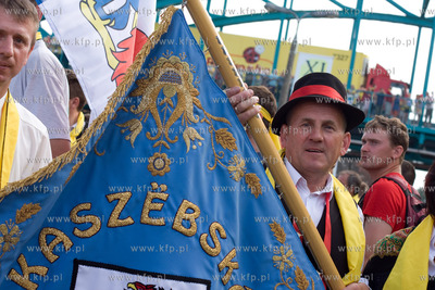XI Zjazd Kaszubow w Bytowie. Nz powitanie przybylych...