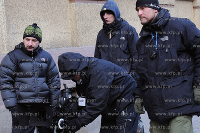 Plan zdjeciowy filmu o masakrze robotnikow na Wybrzezu...