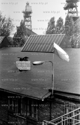 Strajk w Stoczni Gdanskiej im Lenina. sierpien 1980...