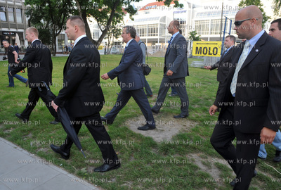 Sopot - zakonczenie kampanii wyborczej kandydata na...