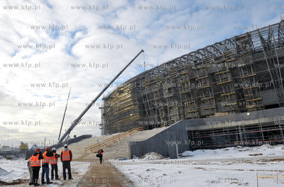 Budowa stadionu PGE Arena w Gdansku.
24.01.2011
Fot....