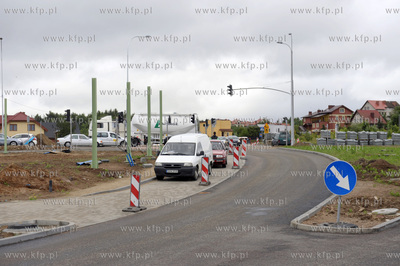 Budowa trasy WZ na ul. Kartuskiej w okolicach skrzyzowanie...