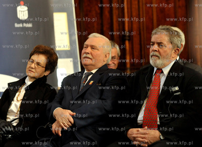 Gdansk, Dwor Artusa. Byly Prezydent Brazylii, Luiz...