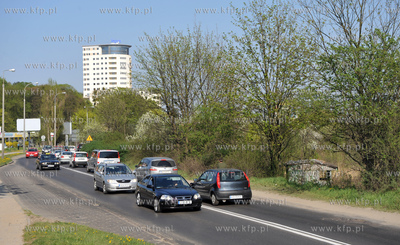 Ulica Slowackiego w Gdansku na pograniczu Wrzeszcza...
