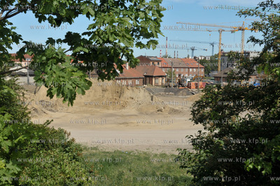 Gdansk Wrzeszcz. Tereny zburzonego osiedla na ul. Nad...