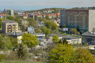 Gdańsk Siedlce widziane z Suchanina. Ul. Kartuska...