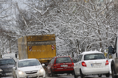 Gdansk. Korek na ul. Slowackiego.10.12.2010fot....