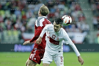 Gdansk. PGE Arena. Mecz towarzyski Polska- Dania. Nz....