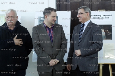 Siedziba NSZZ Solidarnosc w Gdansku.Otwarcie wystawy...