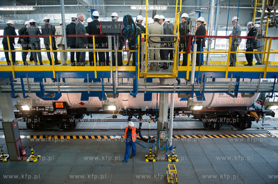 Gdansk. Bocznica Kolejowa Grupy Lotos S.A.. Uroczyste...