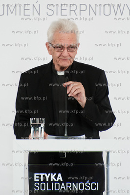 Gdansk. Dwor Artusa. Spotkanie pt Etyka solidarnosci...