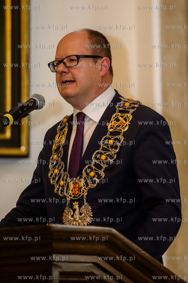 Gdansk. Ratusz Glownego Miasta. Uroczysta Sesja Rady...