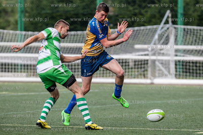 Gdynia. Stadion Narodowy Rugby. Mecz Ekstraligi Rugby....
