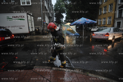 Nagla i intensywna ulawa, ktora przeszla nad Gdanskiem...