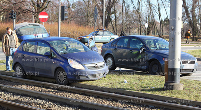 Gdansk. Zabianka. Wypadek na skrzyzowaniu ul. Pomorskiej...