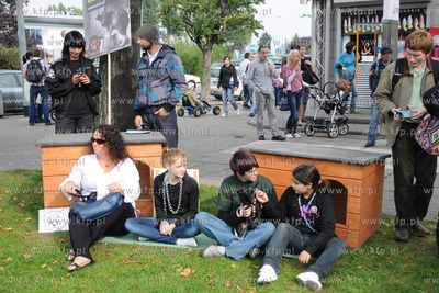 Bulwar Szwedzki w Gdyni. Happening pod haslem: "Zerwijmy...