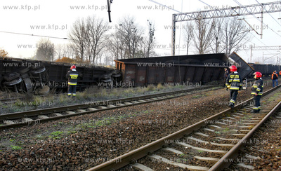 Szczecin / Dalaszewo. Wykolejenie się pociągu towarowego...
