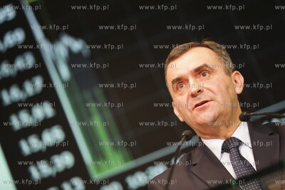 Warszawa Debiut Energa SA na gieldzie N/z minister...