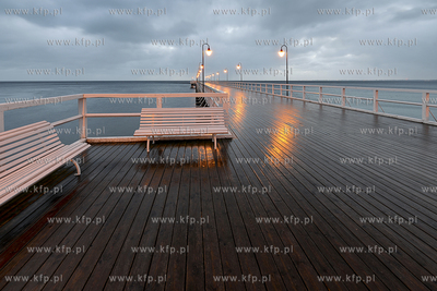 Gdynia. Molo w Orlowie. 06.01.2016 fot. Fot.Jan harb...