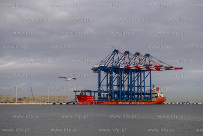 Statek Zhen Hua 36 z czterema potężnymi suwnicami...