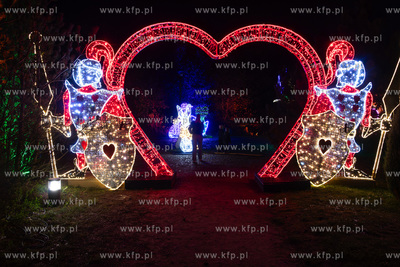 Przedpremierowy pokaz iluminacji w Lumina Park na terenie...