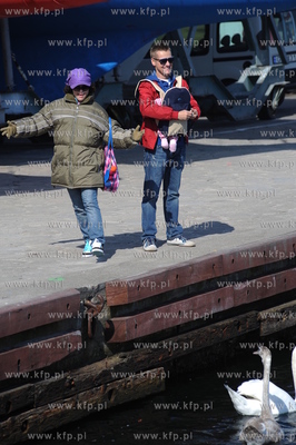 Gdynia. Katarzyna Cichopek-Hakiel i Marcin Mroczek...