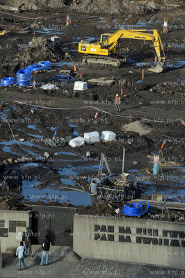 Gdansk. Budowa Europejskiego Centrum Solidarnosci na...