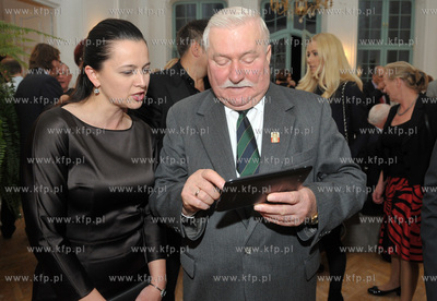 Urodziny Lecha Walesy w Palacu Opatow w Gdansku Oliwie....