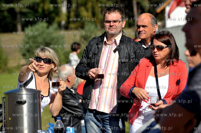 Otwarcie silowni zewnetrznej we wsi Sulmin na Kaszubach....