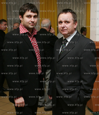 Gdanska Gala Sportu. Nz. syn i ojciec trenerzy Lechii...