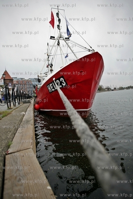 Gdansk. Festiwal Dorsza i Fladry. Nz kuter rybacki,...
