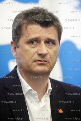 Gdansk. Konferencja prasowa Janusza Palikota i Marka...