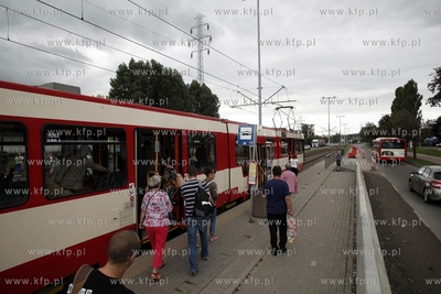 Gdansk Letnica. Przebudowa torowiska przy ul. Marynarki...