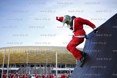 Gdansk. XIII edycja parady Mikolaje na Motocyklach....