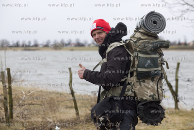 Mikoszewo. Maciej Boiński przeszedł ponad 1000 km....
