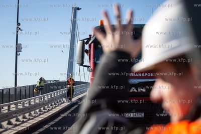Pierwsze próby obciążeniowe budowanego mostu w Sobieszewie.
29.09.2018
fot....