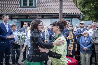 Gdańsk Orunia. Spotkanie prezydent Gdańska Aleksandry...