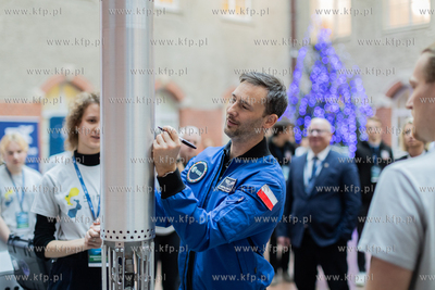 Wizyta astronauty Sławosza Uznańskiego-Wiśniewskiego...