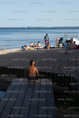 Gdynia Orłowo. Upalny dzień nad morzem. 29.06.2019...