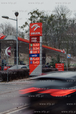 Stacja paliw ORLEN na ul. gen H. Dąbrowskiego w Gdańsku....