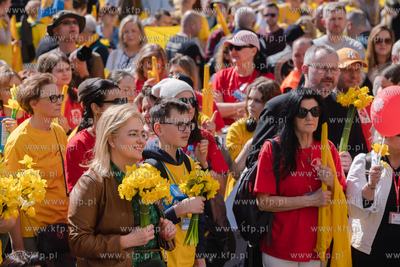 Gdańsk. Żonkilowa parada w ramach akcji Pola nadziei...